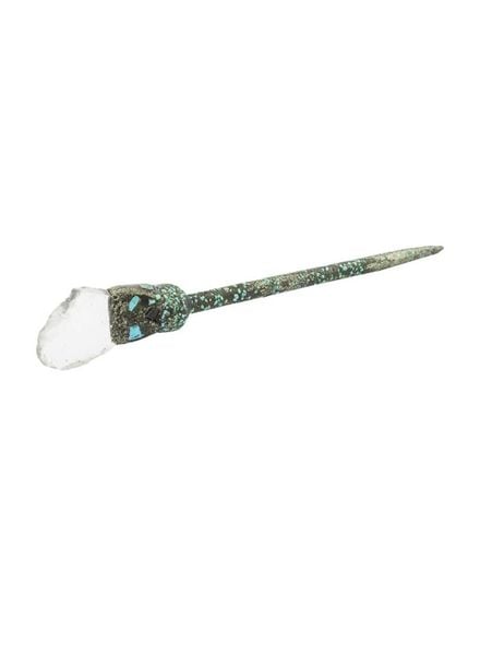 Beth Orduna Design Crystal and Turquoise Hair Stick