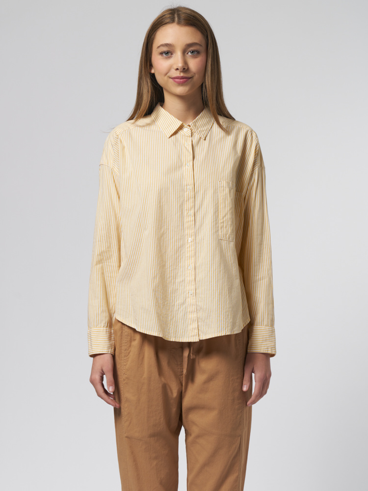 Jordy Shirt Butter Stripe - Alhambra | Women's Clothing Boutique, Seattle