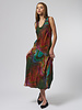 Raquel Allegra Kennedy Midi Dress Multi Waves