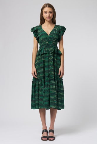 Ulla Johnson Bendetta Dress Peacock