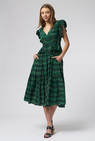 Ulla Johnson Bendetta Dress Peacock