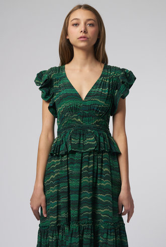 Ulla Johnson Bendetta Dress Peacock