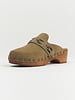 Bsbee Suede Clogs Taupe