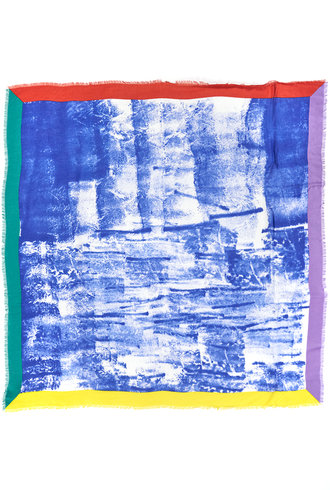 Destin Alvina Sponge Quadra Royal Scarf