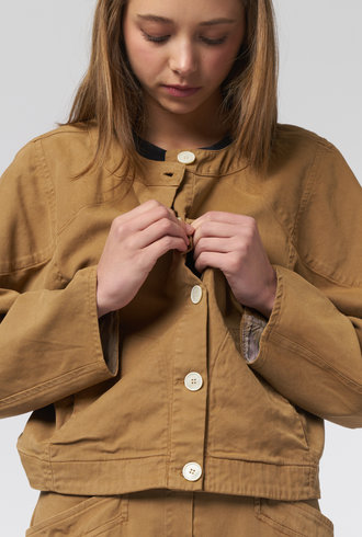 Raquel Allegra JJ Jacket Camel