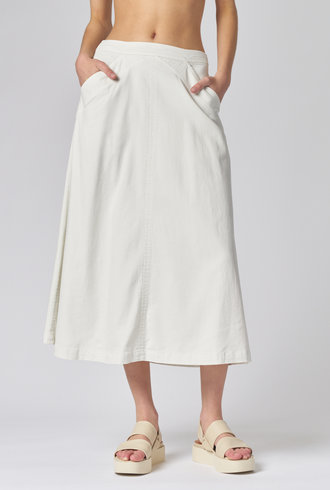 Raquel Allegra Aurora Skirt  Washed White