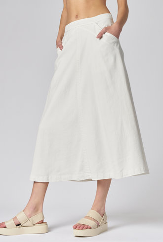 Raquel Allegra Aurora Skirt  Washed White