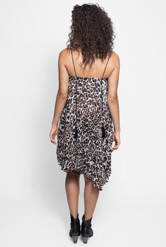 Loyd/Ford Pleated Dress Leopard