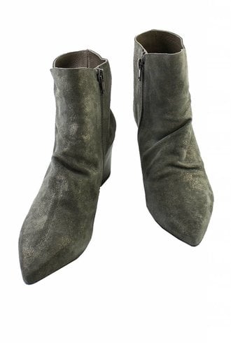 Coclico Joy Metallic Suede Boots Anthracite