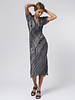 Raquel Allegra Bella Dress Black and White Shred