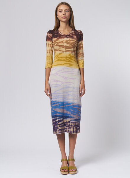 Raquel Allegra Jerry Dress Rainbow  Hues