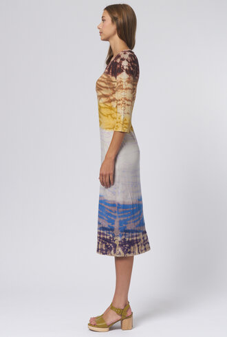 Raquel Allegra Jerry Dress Rainbow  Hues