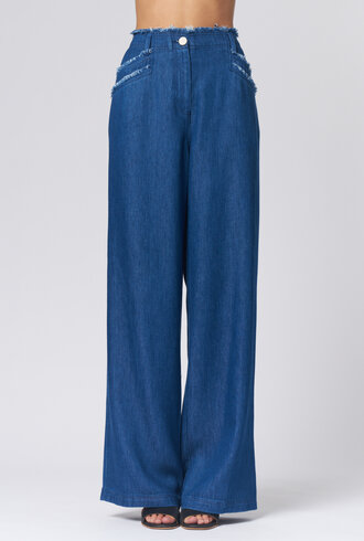 Raquel Allegra Lynn Pant Washed Indigo