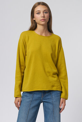 MJW. Oversized Round Neck Pullover Mustard