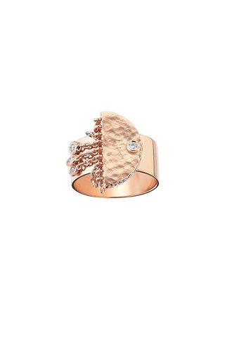 KISMET by Milka Le Soleil Tassels Pinky Ring