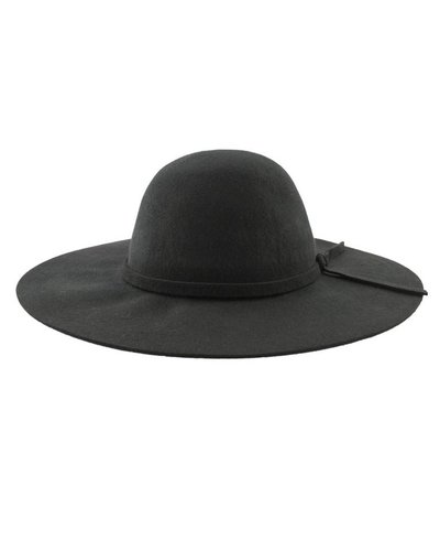 black felt sun hat
