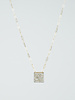 Dana Kellin Fine Square Pave Diamond Gold Necklace