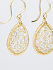 Dana Kellin Fashion Crystal  Gold Earrings
