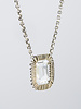 Dana Kellin Fashion  Quartz Pendant Silver Necklace