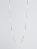 Dana Kellin Fashion Silver Crystal Necklace, 16" inches