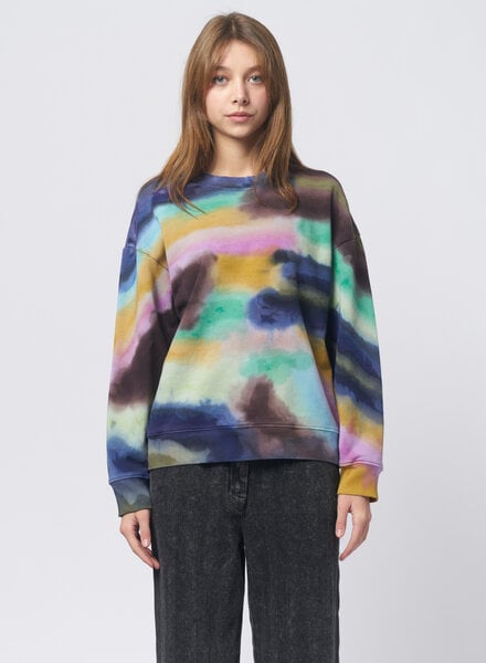 Raquel Allegra Yves Sweatshirt Rainbow Camo