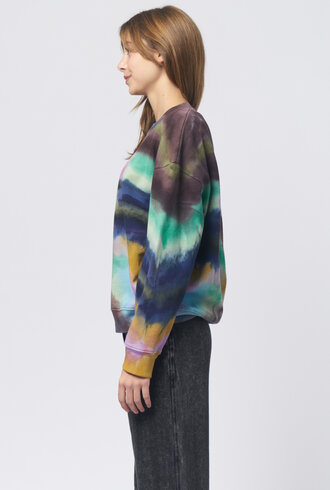 Raquel Allegra Yves Sweatshirt Rainbow Camo