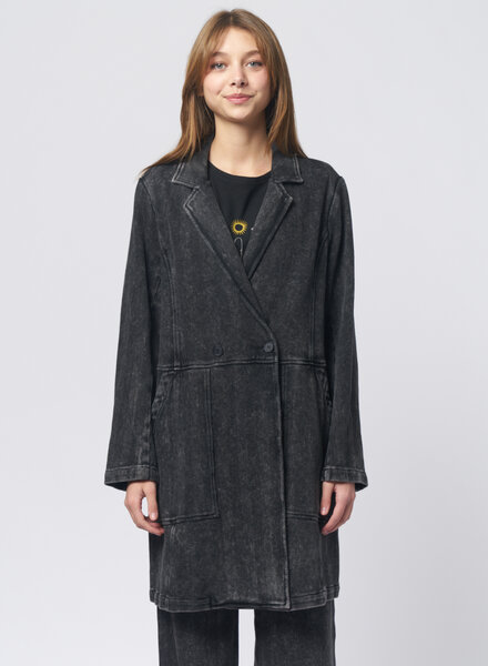 Raquel Allegra Orchid Coat Black