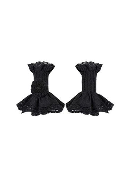 Catherine Osti Helena Knit Cuffs Black