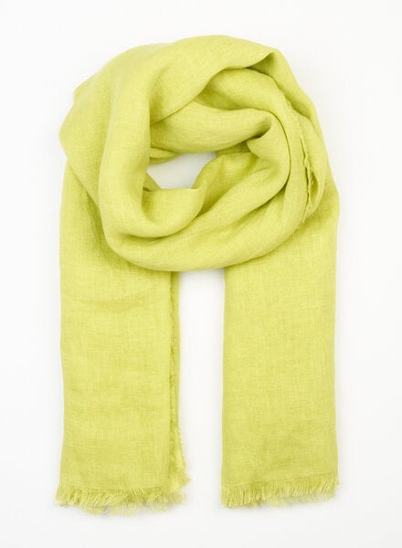 Destin Panli Linen Blue Scarf Yellow