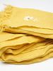 Destin Linen Square Scarf Yellow