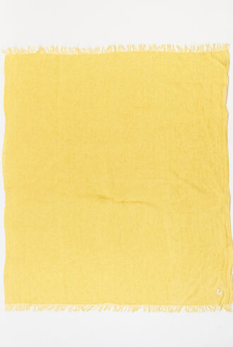 Destin Linen Square Scarf Yellow