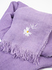 Destin Linen Square Scarf Violet