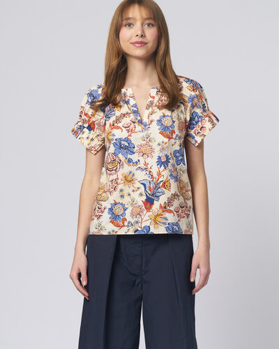 トップス Naomi Knit Short-Sleeve Wrap Top