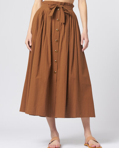 Mel gather skirt andmary ブラウンM MIDI CREPE PENCIL SKIRT – Viktor&Rolf