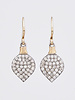 Dana Kellin Fine Pave Diamond Heart Shape Earrings