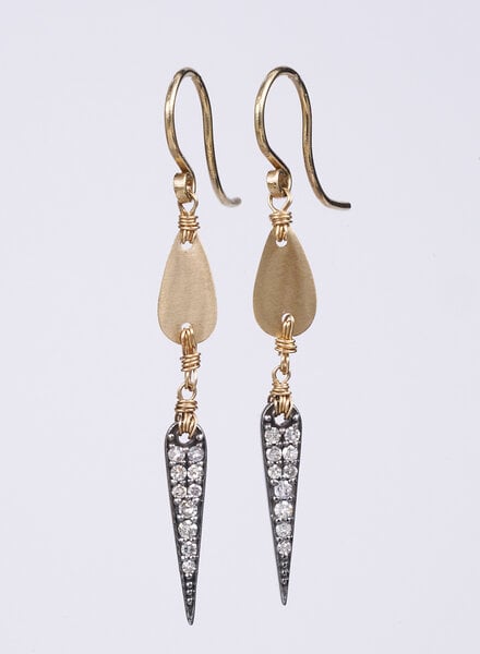 Dana Kellin Fine Diamond and Gold Drop Earrings