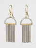 Dana Kellin Fine Diamond  Earrings with Silver Fringes