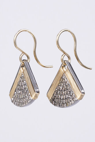 Dana Kellin Fine Fan Shape Diamond Earrings