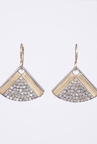 Dana Kellin Fine Fan Shape Diamond Earrings