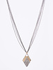Dana Kellin Fine Diamond Pendant with Multi Silver Chain