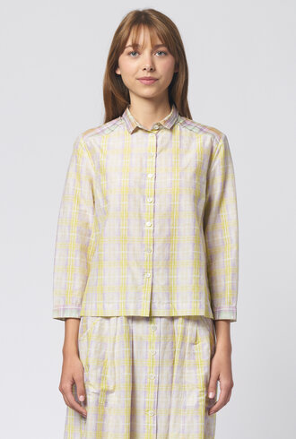 Raquel Allegra Rodeo Blouse Sun Plaid