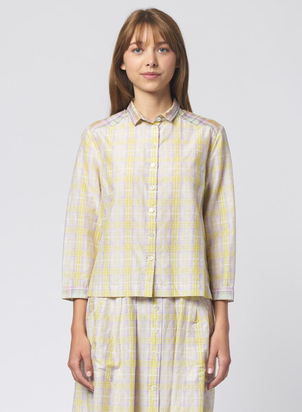 Raquel Allegra Rodeo Blouse Sun Plaid