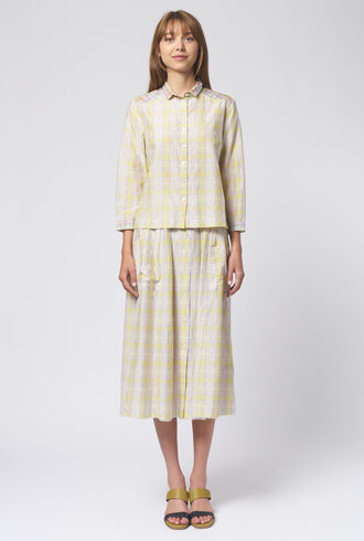 Raquel Allegra Rodeo Blouse Sun Plaid