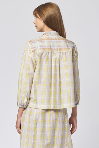 Raquel Allegra Rodeo Blouse Sun Plaid