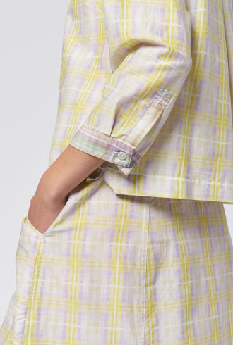 Raquel Allegra Rodeo Blouse Sun Plaid