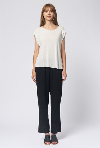 Raquel Allegra Homage Shred Tee Dirty White