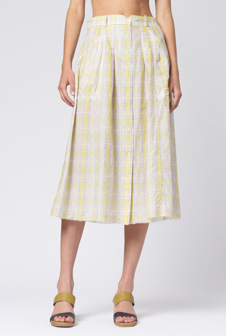 Raquel Allegra Franklin Skirt Sun Plaid