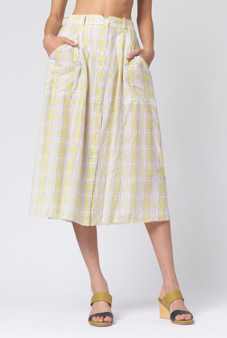 Raquel Allegra Franklin Skirt Sun Plaid