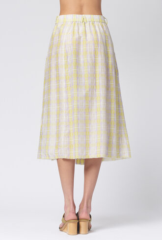 Raquel Allegra Franklin Skirt Sun Plaid