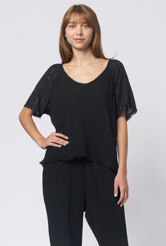 Raquel Allegra Doheny Top Black